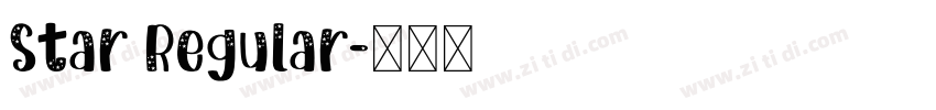 Star Regular字体转换